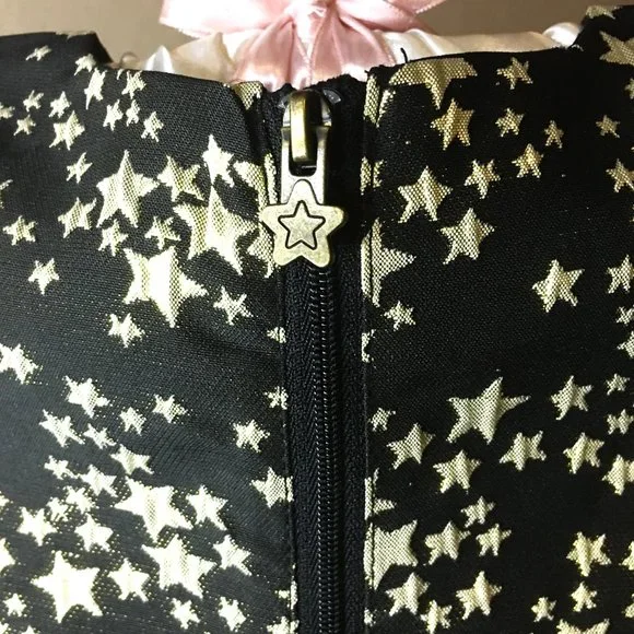KOALA KIK Black with Gold Stars Dress - NEW WITH TAGS! - Picture 6 of 11